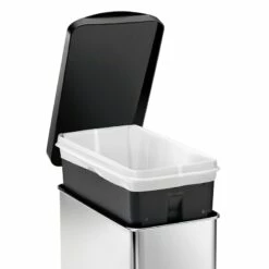 10L (2.6 Gal) Profile Step Can Brushed Stainless Steel With Black Plastic Lid 11 10L (2.6 Gal) Profile Step Can Brushed Stainless Steel With Black Plastic Lid -comprehensive Shop 10l 2.6 gal profile step can brushed stainless steel with black plastic lid 4