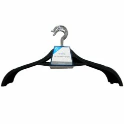12-Piece Non-Slip Shirt Hanger, Black 5 12-Piece Non-Slip Shirt Hanger, Black -comprehensive Shop 12 piece non slip shirt hanger black 1