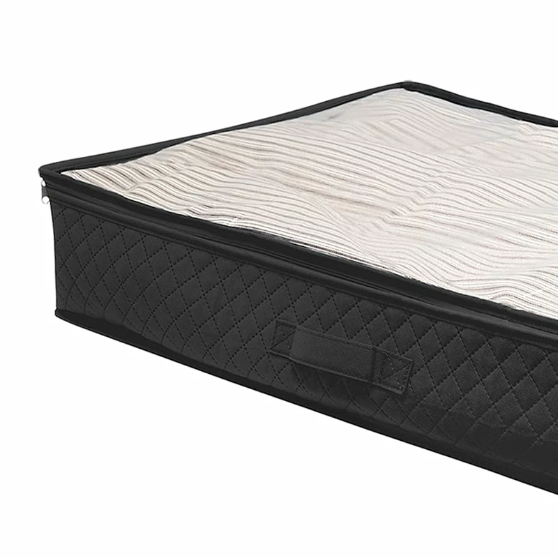 2-Pack Under The Bed Organizer, Black 2 2-Pack Under The Bed Organizer, Black - Image 2