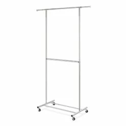 2-Rod Extendable Garment Rack