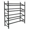2-Tier Standing Shoe Rack, Mount Black
