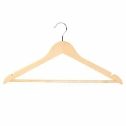 20-Piece Suit Hanger, Natural Wooden