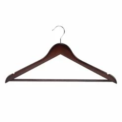 20-Piece Wood Suit Hanger, Espresso