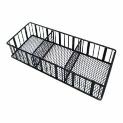 3-Part Juno Black Metal Beauty Tray