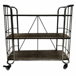 3-Tier French Country Shoe Rack, Silver