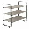 3-Tier Heavy Duty Shoe Rack, Grey