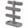 3-Tier Jewelry Bar, Grey