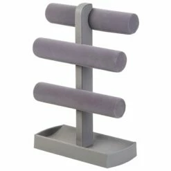3-Tier Jewelry Bar, Grey
