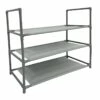 3-Tier Multi-Use Stackable Shoe Rack, Grey