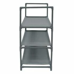 3-Tier Multi-Use Stackable Shoe Rack, Grey -comprehensive Shop 3 tier multi use stackable shoe rack grey 2