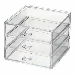 3-Tier Square Drawer Box With U-Shaped Handles