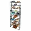 30-Pair Standing Shoe Rack, Bronze