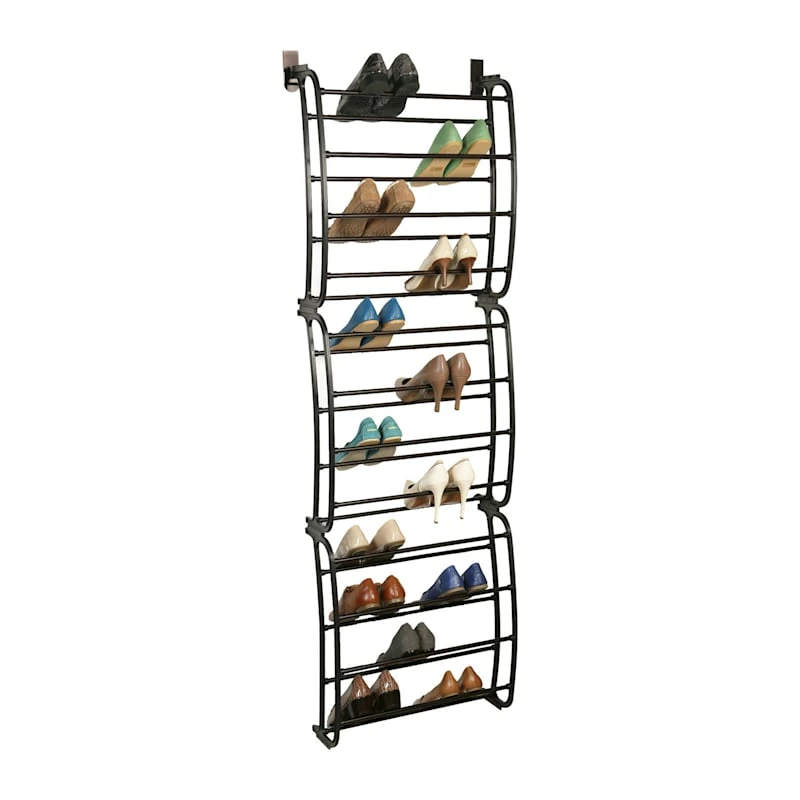 36-Pair Over The Door Shoe Organizer, Bronze 1 36-Pair Over The Door Shoe Organizer, Bronze
