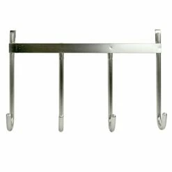 4-Hook Over The Door Hanger, Nickel