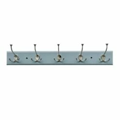 5-Hook Triple Wall Hanger, Grey