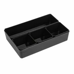 5-Pack Drawer Bin, Black