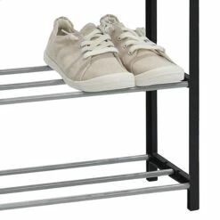 5-Tier Metal Shoe Rack, Black 5 5-Tier Metal Shoe Rack, Black -comprehensive Shop 5 tier metal shoe rack black 2