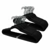 50-Pack Velvet Hanger, Black