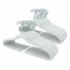50-Pack Velvet Hanger, White