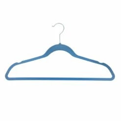 50-Pack Velvet Suit Hangers, Allure Blue -comprehensive Shop 50 pack velvet suit hangers allure blue 3