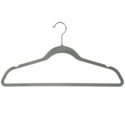 50-Pack Velvet Suit Hangers, Grey 5 50-Pack Velvet Suit Hangers, Grey -comprehensive Shop 50 pack velvet suit hangers grey 2