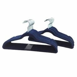 50-Pack Velvet Suit Hangers, Navy Blue 14 50-Pack Velvet Suit Hangers, Navy Blue -comprehensive Shop 50 pack velvet suit hangers navy blue 4