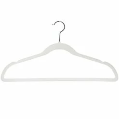 50-Pack Velvet Suit Hangers, Pearl White