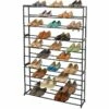 50-Pair Standing Shoe Rack, Gunmetal