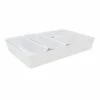 6-Piece Drawer Organizer, White