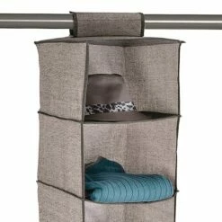 6-Shelf Hanging Organizer, Brown -comprehensive Shop 6 shelf hanging organizer brown 3