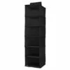 6-Shelf Hanging Sweater Organizer, Black