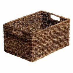 Abaca Rectangle Storage Basket, Medium