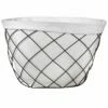 Angled Lines Wire Laundry Basket