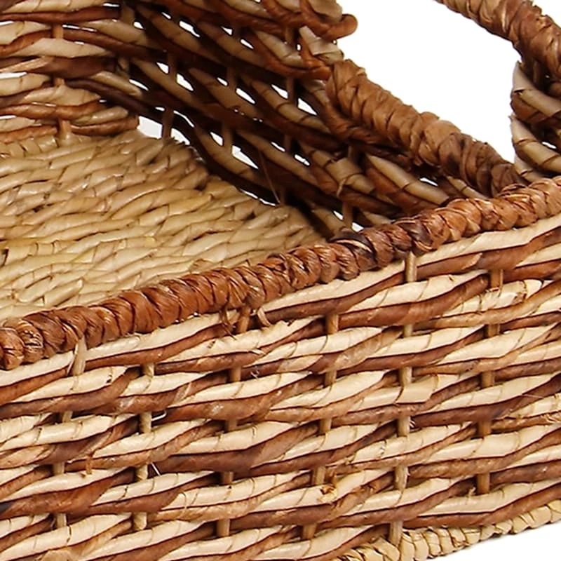 Bacburi Woven Abaca Under The Bed Storage Basket, Small 2 Bacburi Woven Abaca Under The Bed Storage Basket, Small - Image 2