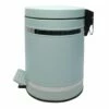Bandit Blue & Chrome Metal Round Step Can With Removable Liner, 5l