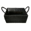 Black Paper Storage Basket, Large