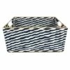 Blue & Natural Cattail Storage Basket, Small