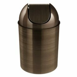 Bronze Mezzo Trash Can, 2.5gal