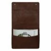 Brown Faux Leather Wall Organizer