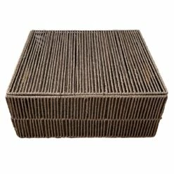 Brown Paper Rope Storage Basket, Large