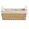 Chevy Natural Wicker Rectangle Storage Basket, Medium