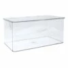 Clear Hinged Storage Bin, Large