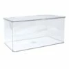 Clear Hinged Storage Bin, Medium