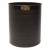 Cliff Bronze & Gold Ridged Metal Waste Bin, 11"
