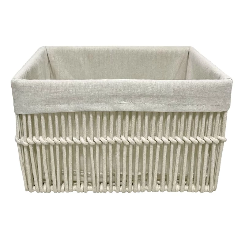 Crosby St Rectangle Poly Rope Storage Basket, Large 1 Crosby St Rectangle Poly Rope Storage Basket, Large