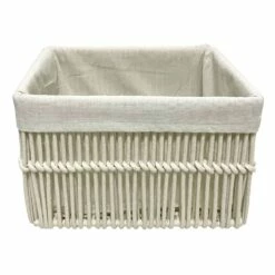 Crosby St Rectangle Poly Rope Storage Basket, Medium