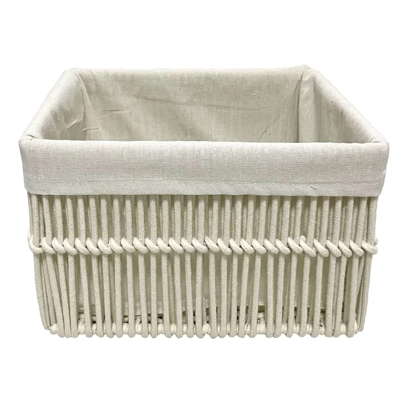 Crosby St Rectangle Poly Rope Storage Basket, Medium 1 Crosby St Rectangle Poly Rope Storage Basket, Medium