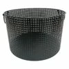 Crosby St Straton Black Round Metal Storage Basket, Medium
