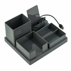 Desk Charging Organizer, Grey