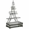Eiffel Tower Matte Black Wire Decorative Jewelry Stand